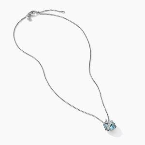 David Yurman - Cable Wrap Necklace in Sterling Silver (Blue)